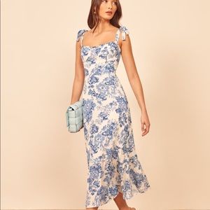 Reformation Nikita Dress in Olympia